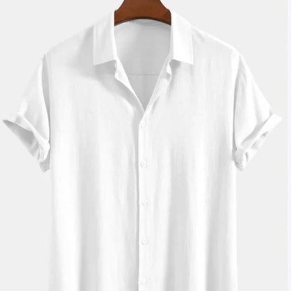 Men's Casual Loose Multi-color Beachwear Cotton And Linen
